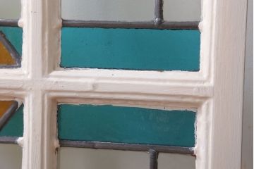 アンティーク雑貨　イギリスアンティーク　おしゃれなステンドグラスの小窓(明り取り)(2)