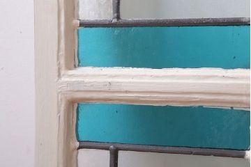 イギリスアンティーク　おしゃれなステンドグラスの小窓(明り取り)(3)