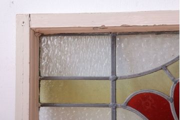 イギリスアンティーク　ステンドグラスの小窓(明り取り)(2)
