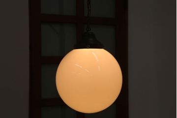 アンティーク　特大サイズ!レトロな球型ガラス天井照明
