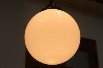 アンティーク　特大サイズ!レトロな球型ガラス天井照明