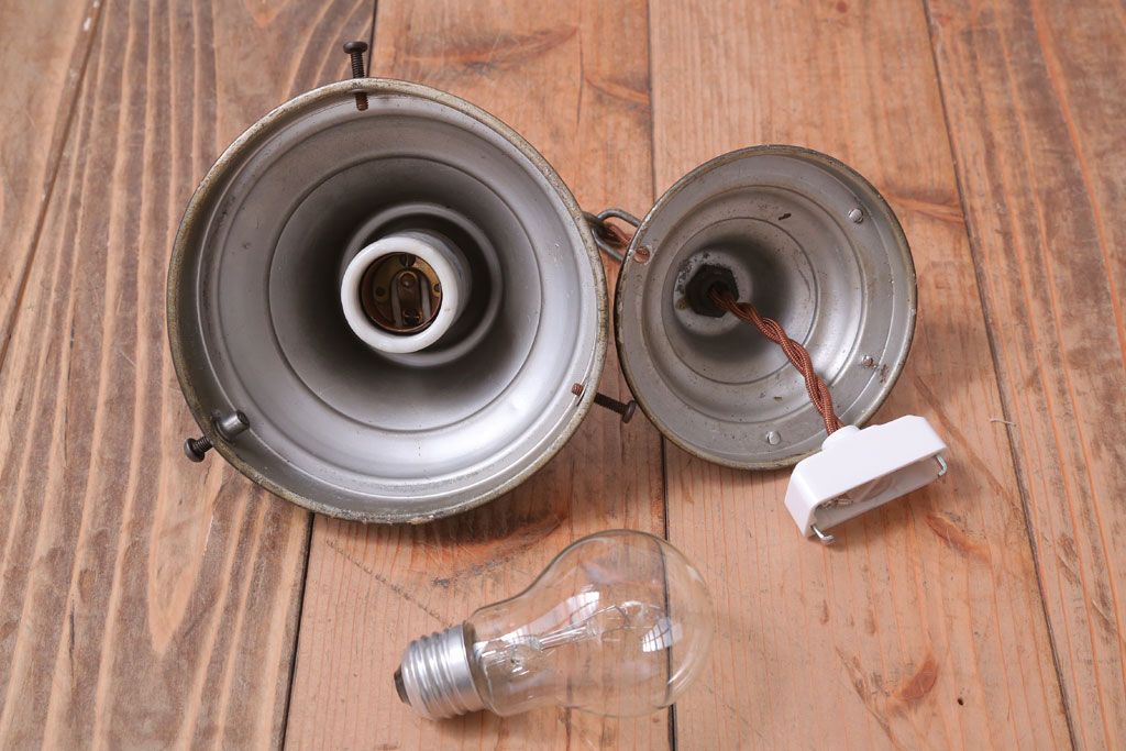 アンティーク　特大サイズ!レトロな球型ガラス天井照明