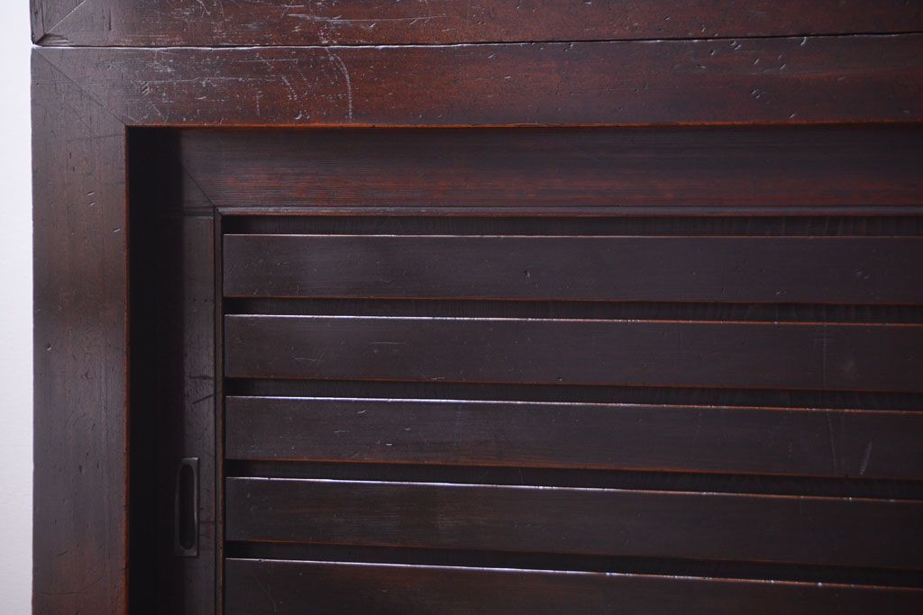 アンティーク家具　古民具・骨董　和モダン　六尺　上質なアンティーク収納箪笥(水屋箪笥)