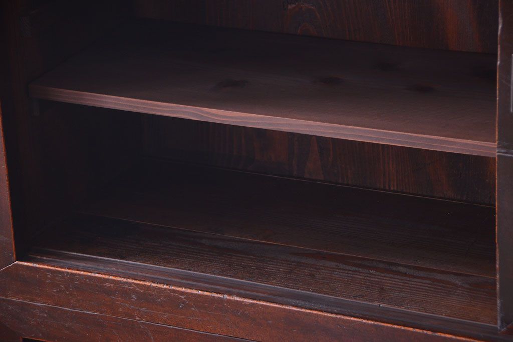 アンティーク家具　古民具・骨董　和モダン　六尺　上質なアンティーク収納箪笥(水屋箪笥)