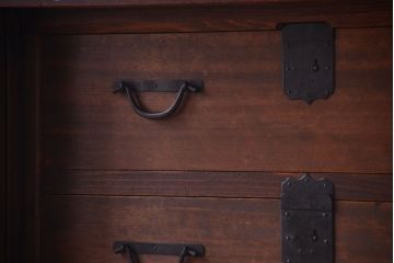 アンティーク家具　古民具・骨董　和モダン　六尺　上質なアンティーク収納箪笥(水屋箪笥)