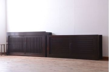 アンティーク家具　古民具・骨董　和モダン　六尺　上質なアンティーク収納箪笥(水屋箪笥)