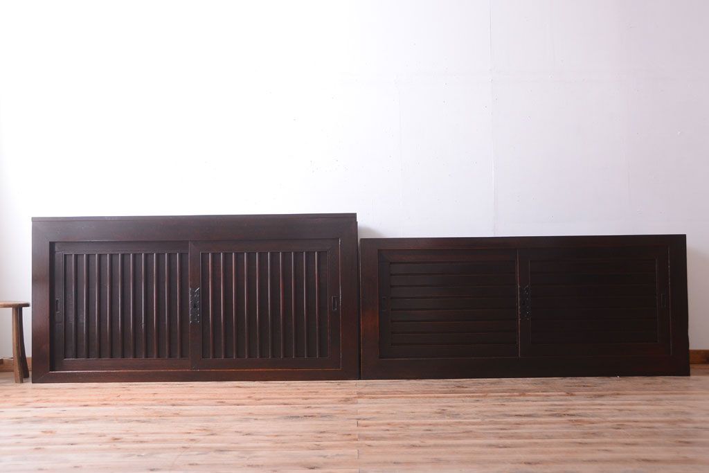 アンティーク家具　古民具・骨董　和モダン　六尺　上質なアンティーク収納箪笥(水屋箪笥)