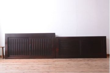 アンティーク家具　古民具・骨董　和モダン　六尺　上質なアンティーク収納箪笥(水屋箪笥)