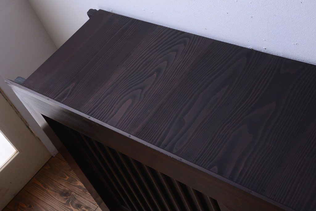 アンティーク家具　古民具・骨董　和モダン　六尺　上質なアンティーク収納箪笥(水屋箪笥)