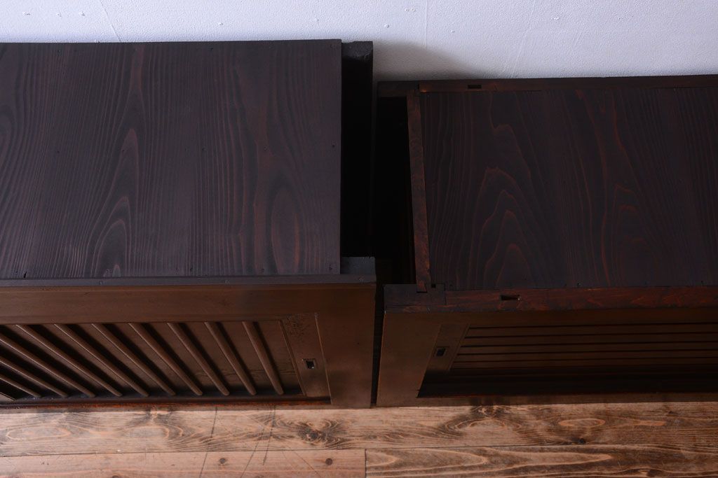 アンティーク家具　古民具・骨董　和モダン　六尺　上質なアンティーク収納箪笥(水屋箪笥)