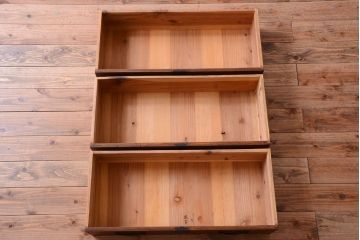 アンティーク家具　古民具・骨董　和モダン　六尺　上質なアンティーク収納箪笥(水屋箪笥)