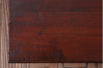 レトロ家具　昭和レトロ　古い木製のシンプルなアンティーク文机