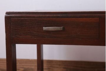 レトロ家具　昭和レトロ　古い木製のシンプルなアンティーク文机