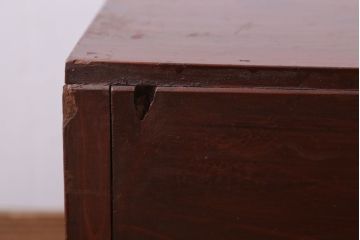 レトロ家具　昭和レトロ　古い木製のシンプルなアンティーク文机