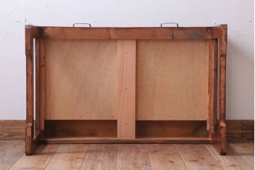 レトロ家具　昭和レトロ　古い木製のシンプルなアンティーク文机