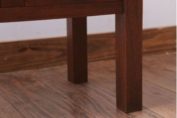レトロ家具　昭和レトロ　古い栓材製の小さなアンティーク文机