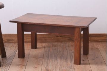 レトロ家具　昭和レトロ　古い栓材製の小さなアンティーク文机