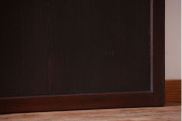 古民具・骨董　レトロガラス帯のアンティークガラス帯戸2枚セット