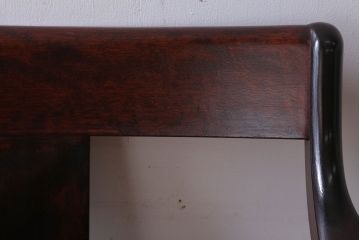 中古　松本民芸家具　77型　曲肘　ラッシ座面アームチェア