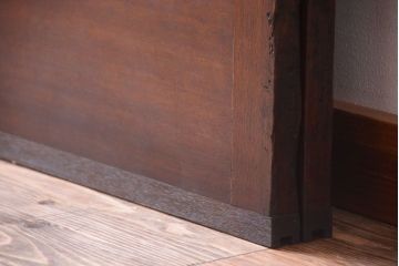 和製アンティーク　菱組子が素晴らしいガラス戸2枚セット(2)