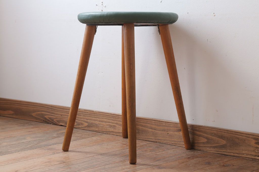 レトロ家具　昭和レトロ　ドーナツスツール(リングスツール・丸スツール)(1)