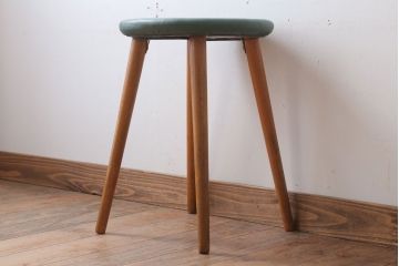 レトロ家具　昭和レトロ　ドーナツスツール(リングスツール・丸スツール)(1)