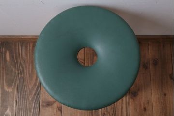 レトロ家具　昭和レトロ　ドーナツスツール(リングスツール・丸スツール)(1)