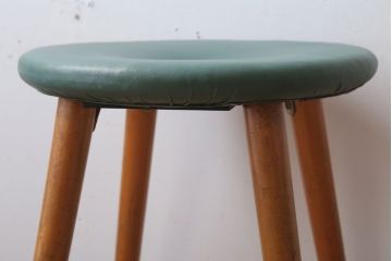レトロ家具　昭和レトロ　ドーナツスツール(リングスツール・丸スツール)(1)