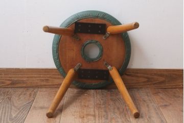レトロ家具　昭和レトロ　ドーナツスツール(リングスツール・丸スツール)(1)