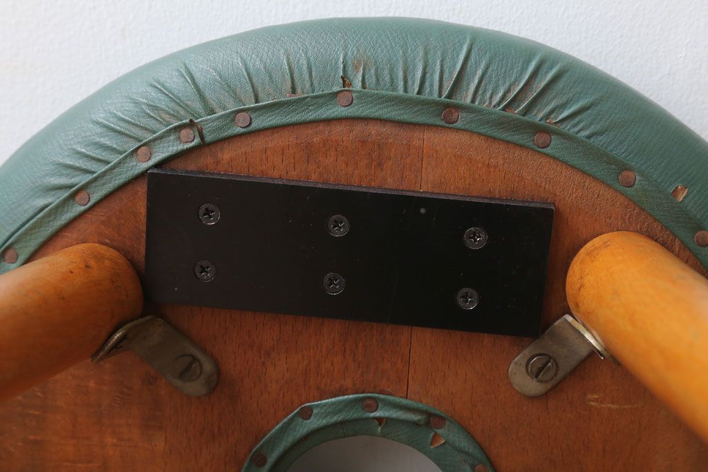 レトロ家具　昭和レトロ　ドーナツスツール(リングスツール・丸スツール)(1)