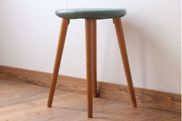 レトロ家具　昭和レトロ　ドーナツスツール(リングスツール・丸スツール)(2)