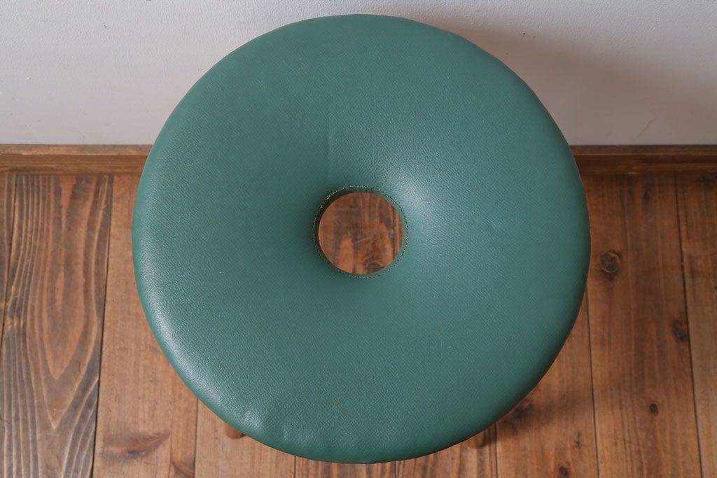 レトロ家具　昭和レトロ　ドーナツスツール(リングスツール・丸スツール)(2)