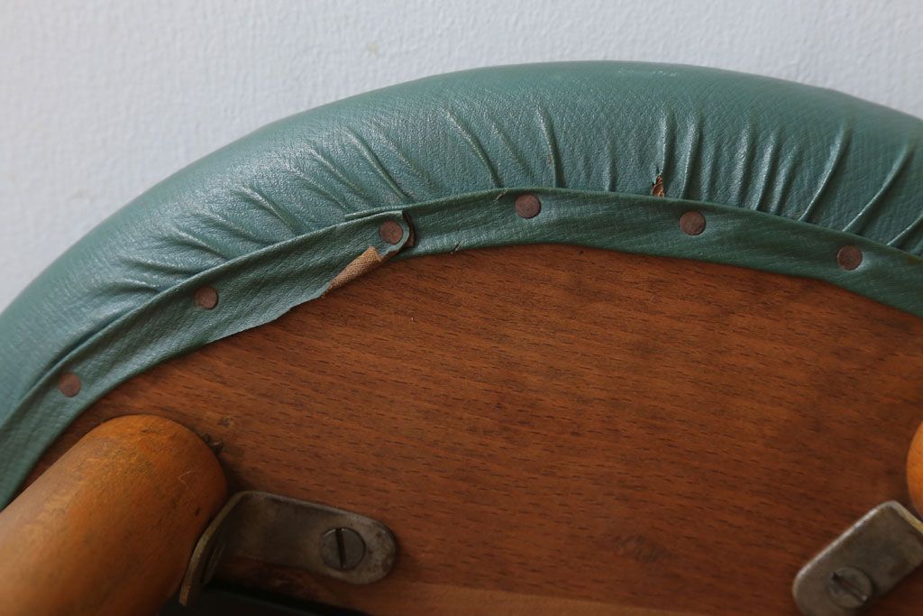 レトロ家具　昭和レトロ　ドーナツスツール(リングスツール・丸スツール)(2)