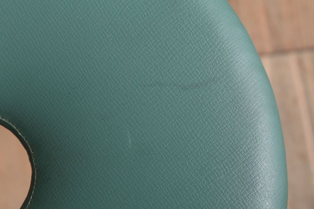 レトロ家具　昭和レトロ　ドーナツスツール2脚セット(リングスツール・丸スツール)