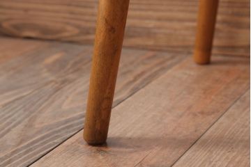 レトロ家具　昭和レトロ　ドーナツスツール2脚セット(リングスツール・丸スツール)