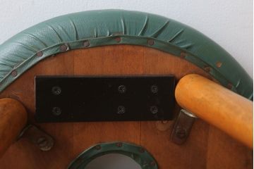 レトロ家具　昭和レトロ　ドーナツスツール2脚セット(リングスツール・丸スツール)