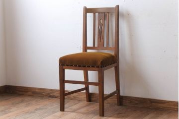 アンティーク家具　アンティーク　古いブナ材のチェア(椅子)