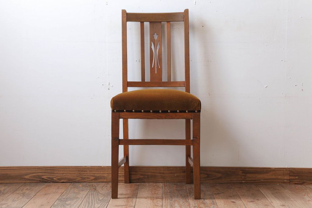 アンティーク家具　アンティーク　古いブナ材のチェア(椅子)