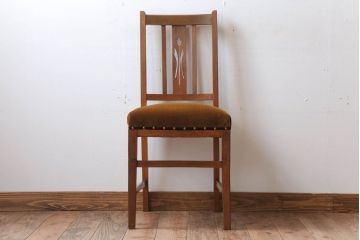 アンティーク家具　アンティーク　古いブナ材のチェア(椅子)