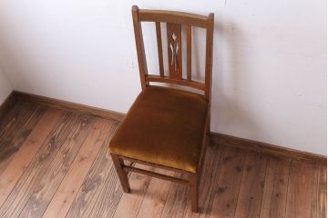アンティーク家具　アンティーク　古いブナ材のチェア(椅子)