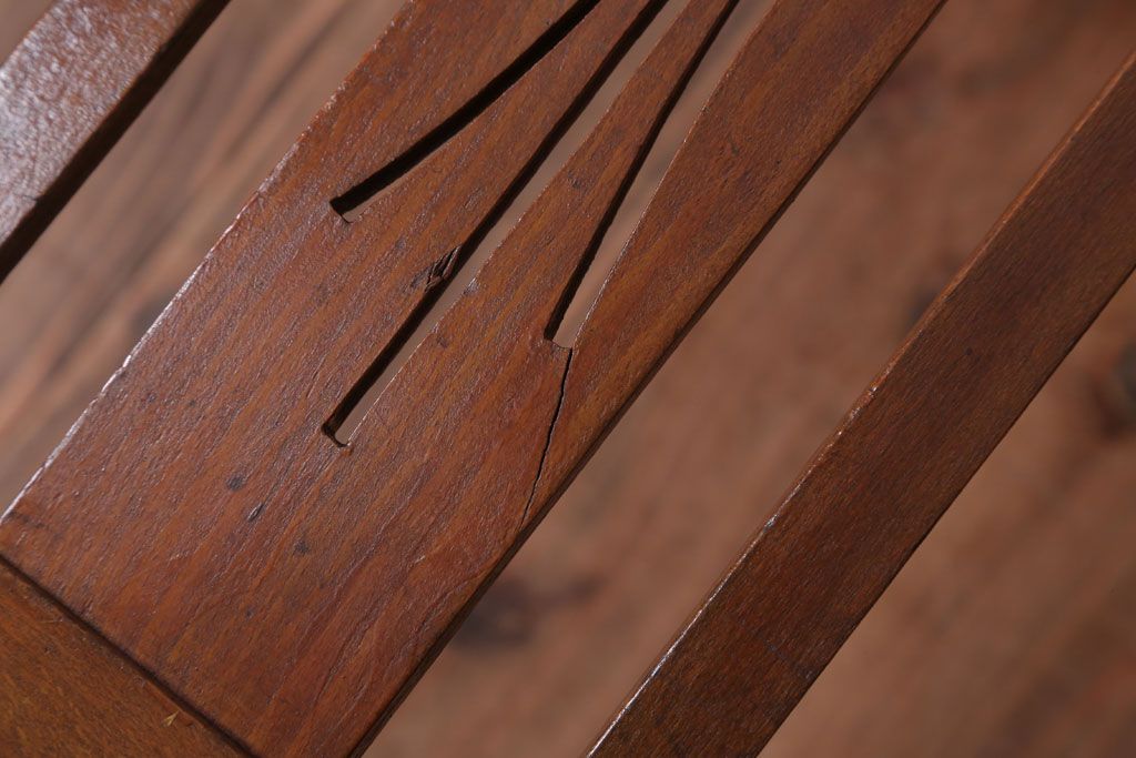 アンティーク家具　アンティーク　古いブナ材のチェア(椅子)