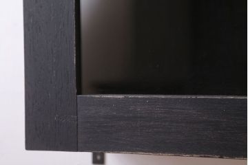 アンティーク家具　アンティークペイント　古い木のシンプルな壁掛け戸棚