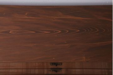 アンティーク家具　古民具・骨董　明治期　前面欅材の時代箪笥ローボード(ローチェスト)(2)