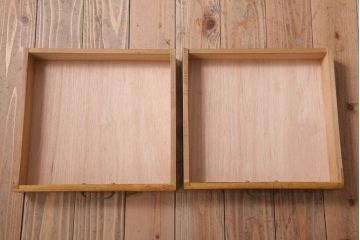 レトロ家具　昭和レトロ　古い木製のシンプルなアンティーク文机(2)