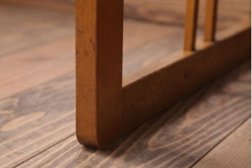 レトロ家具　昭和レトロ　古い木製のシンプルなアンティーク文机(2)