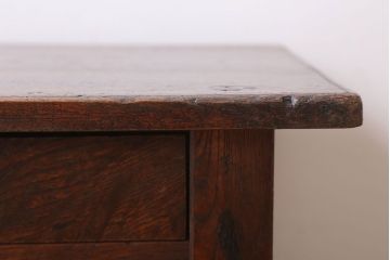アンティーク家具　古民具・骨董　天板一枚板!栓材の小ぶりなアンティーク文机