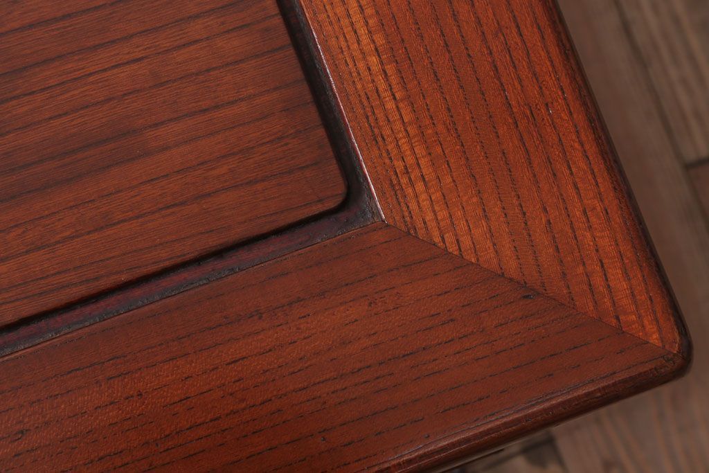 アンティーク家具　和製アンティーク　総欅製の古い座卓(センターテーブル)