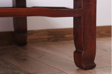 アンティーク家具　和製アンティーク　総欅製の古い座卓(センターテーブル)