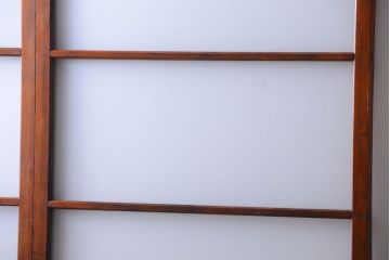 昭和レトロ　すりガラスとクリアガラスの引き戸2枚セット