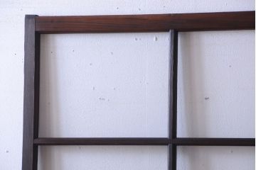 和製アンティーク　レトロなガラス戸2枚セット